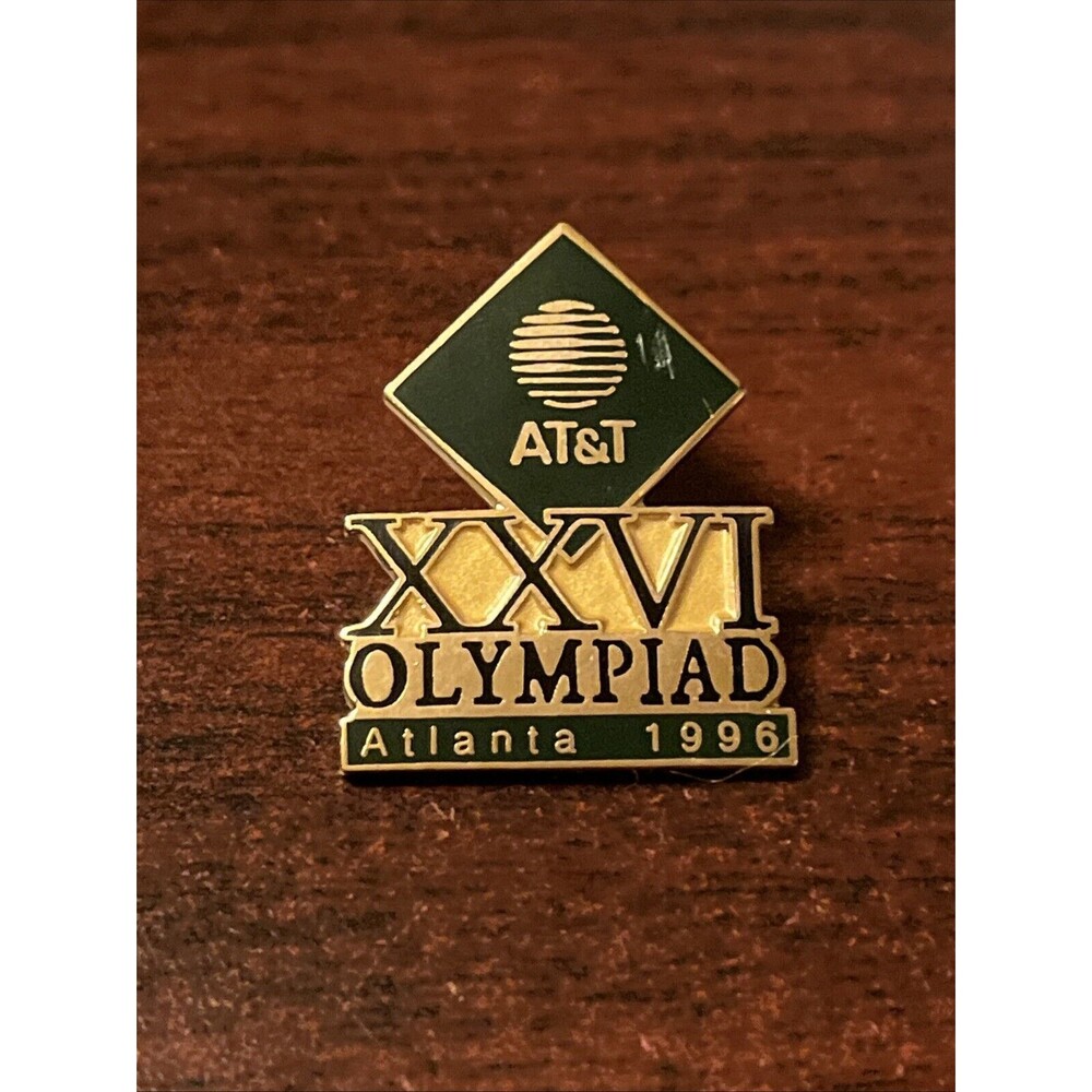 1996 Atlanta Olympics AT&T Phone Company Sponsor XXVI Olympiad Lapel Hat Pin